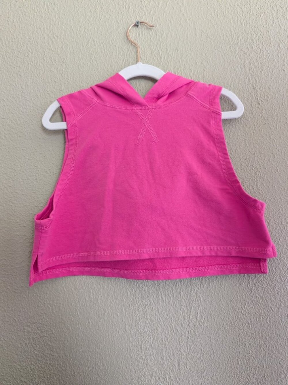 Hooded Sleeveless Crop Top * Medium Child
